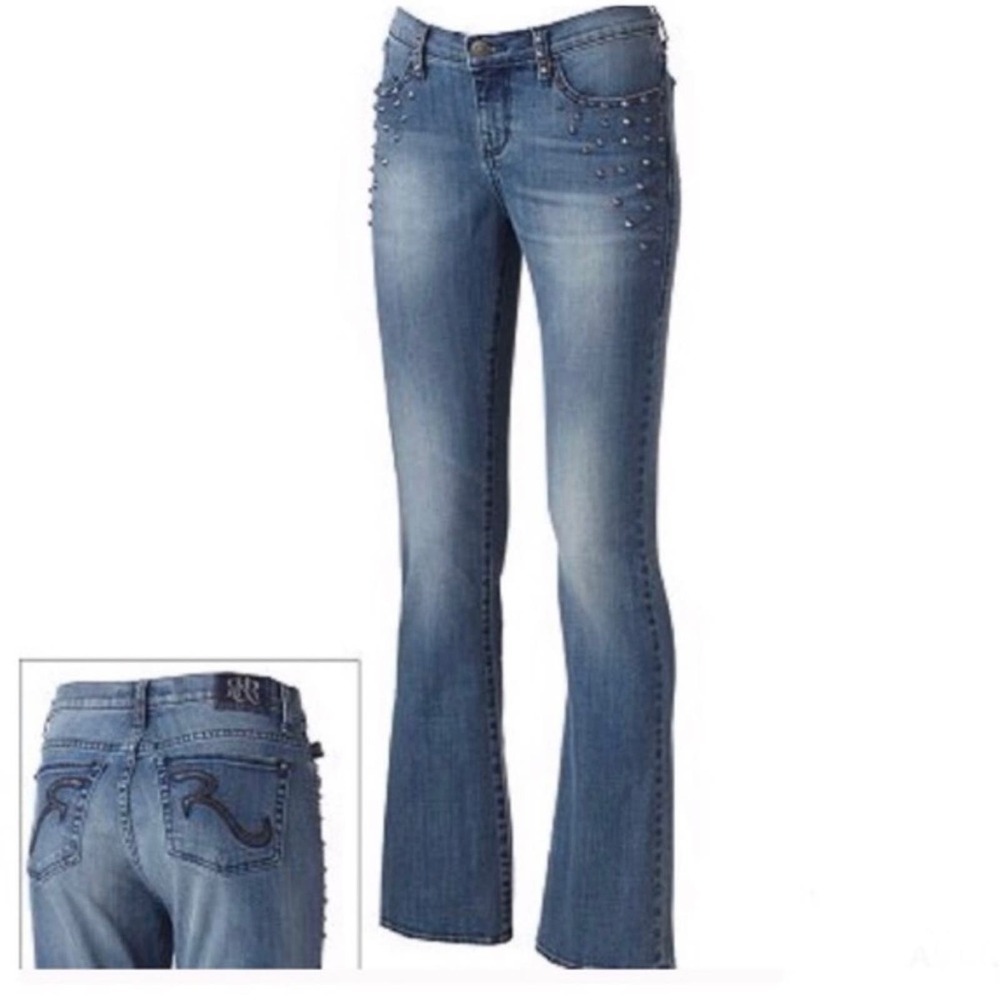 Rock & Republic Kasandra Spike Studded Jeans 14